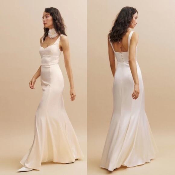 Reformation Dresses & Skirts - Reformation Payton Satin Dress Fior Di Latte size 2 NWT